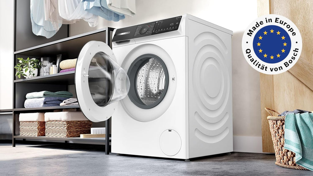 BOSCH WAN28127 Wasmachine Serie 4, voorlader met 8kg inhoud, 1400 tpm, Iron Assist, Active Water Plus, EcoSilence Drive, Speed Perfect, Wit, 60cm