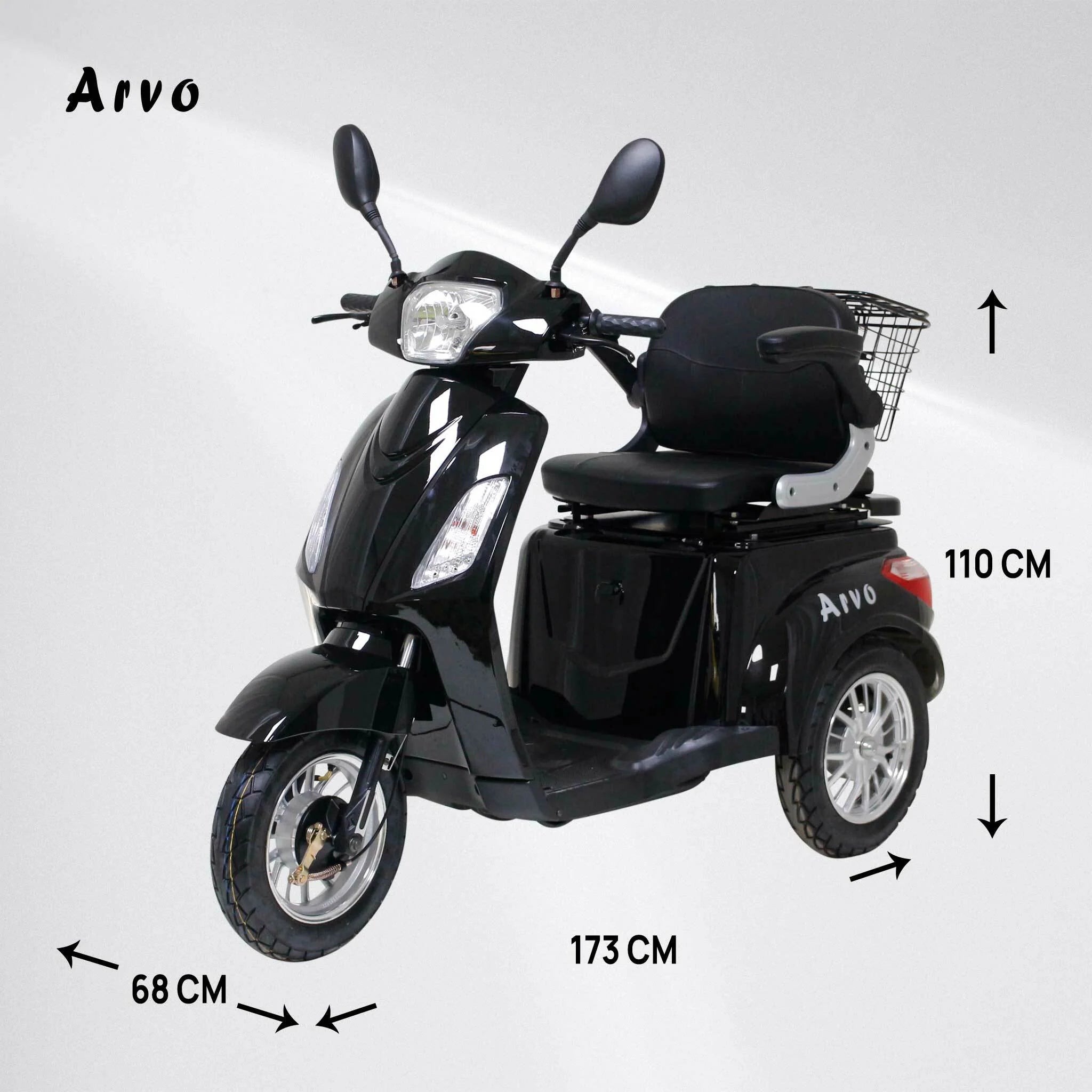 Arvo seniorenscooter P300 zwart