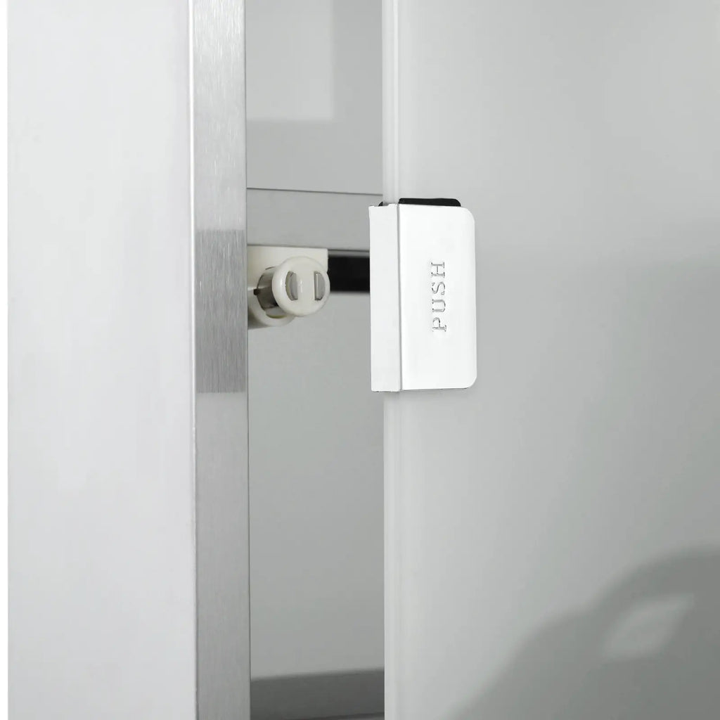 HOMCOM medicijnkast afsluitbaar Tip-On automatisch rvs