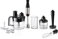 Bosch staafmixer ErgoMaster Serie 6 MSM6M673, 10 jaar motorgarantie, roestvrijstalen messen, slijtagevrije keramische koppeling, luchtkoeling, hakmolen, pureerstamper, garde, 1000 W