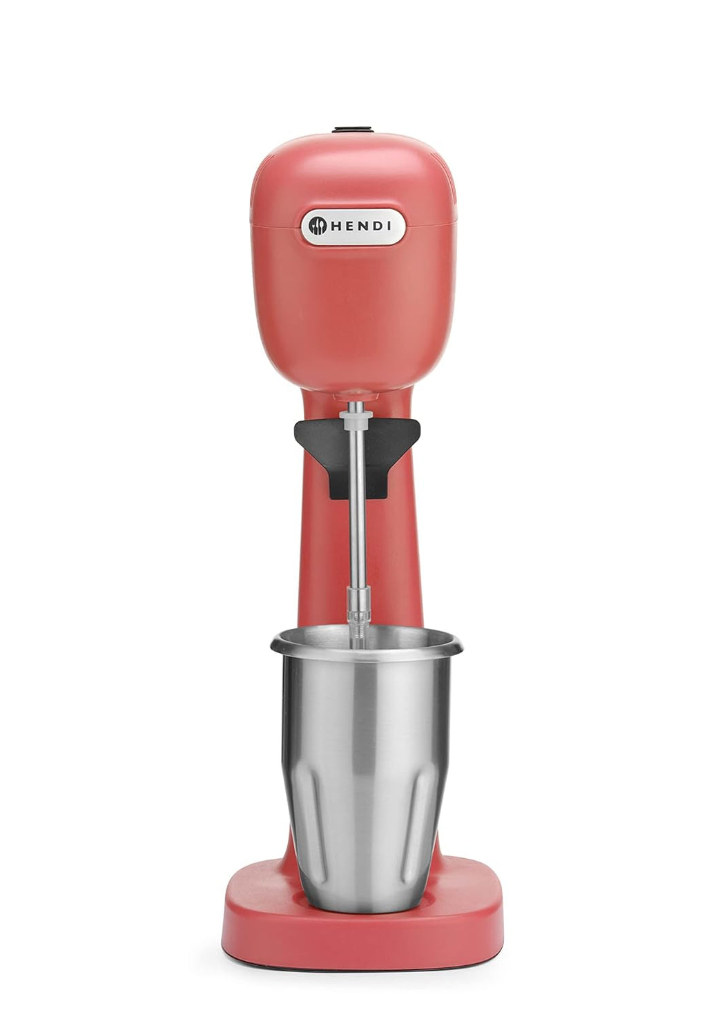 HENDI Melkshake Maker, Incl. 2 mengbekers (roestvrij staal en polycarbonaat) en 4 verwisselbare roerwerken, Drinkmixer, Frappés, Drankmixer, 230V/400W, 170x196x(H)490mm, Karamel
