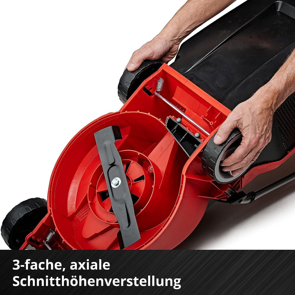 Einhell City Accu grasmaaier GE-CM 18/30 Li Kit Power X-Change (18 V, 30 cm snijbreedte, tot 150 m², borstelloos, 25 l opvangbak, 30-70 mm snijhoogte, incl. 3,0 Ah accu + oplader)