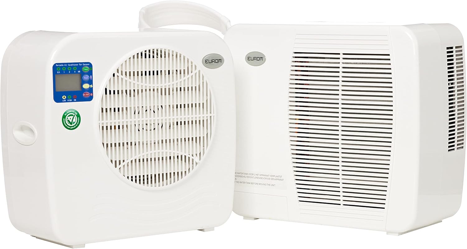 EUROM Split-airconditioning AC2401 voor caravan, camper, camping, boot, bus, camper, caravan, stacaravan | Mobiele airconditioning met 2400 BTU | Verbeterd model ten opzichte van de legendarische AC2400-airconditioning