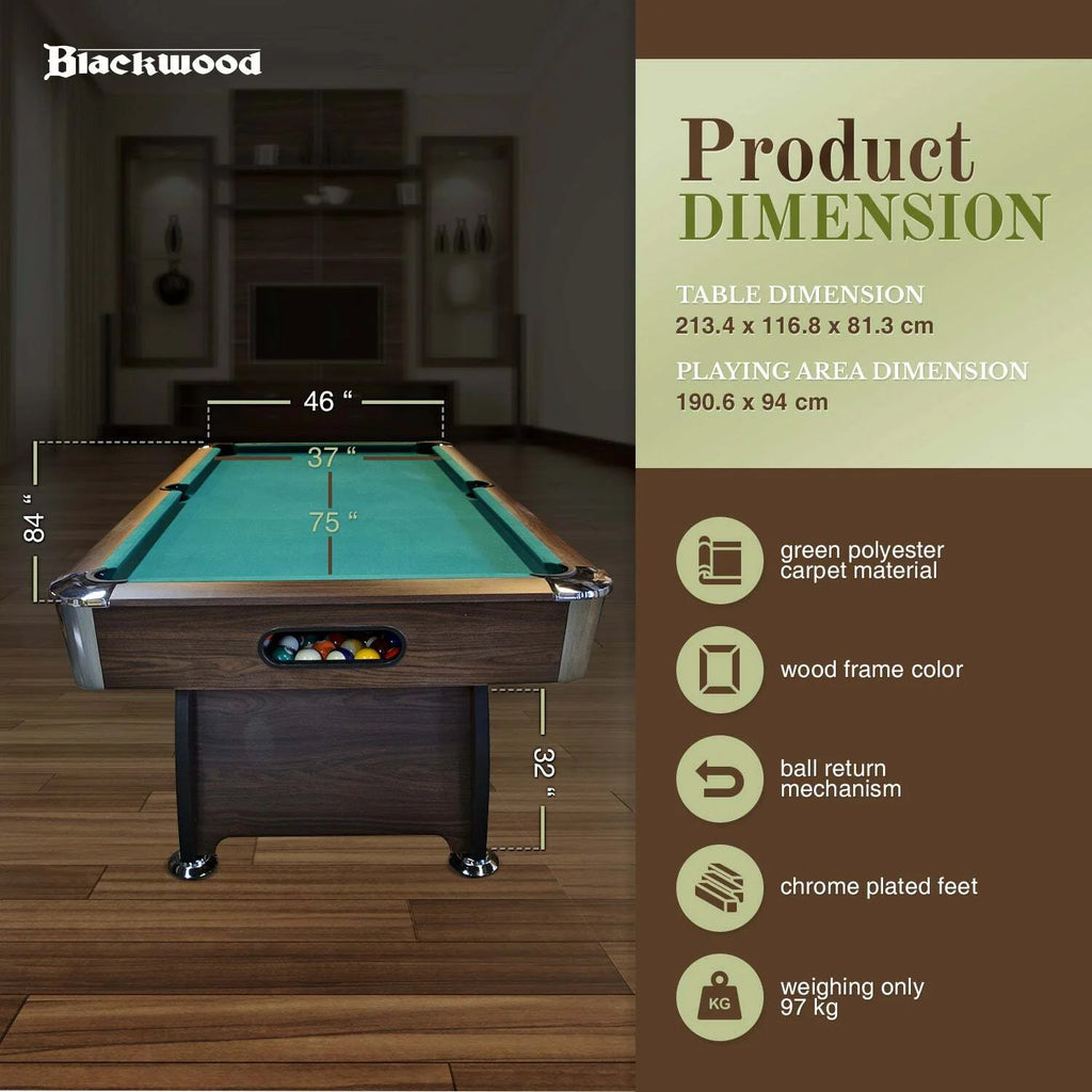 Blackwood Biljarttafel Official 7'