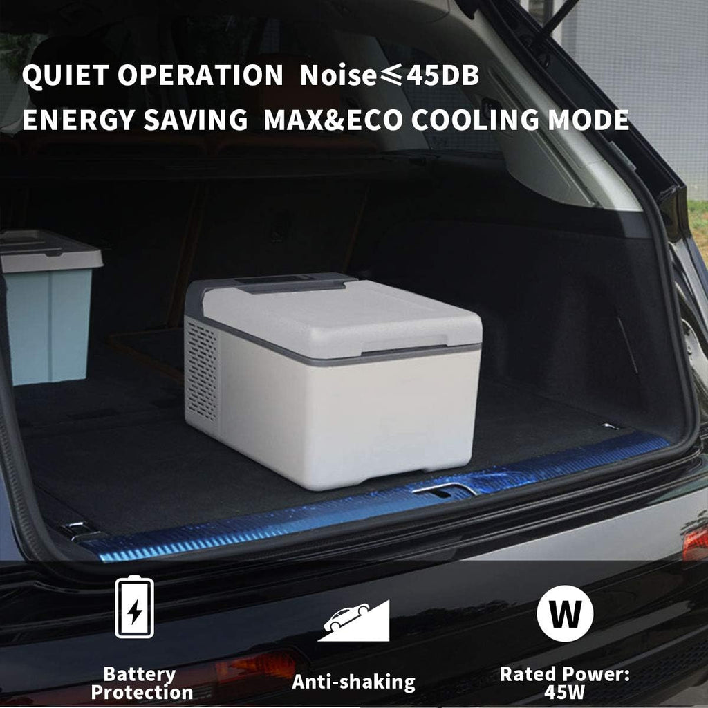 Alpicool C12 12L koelbox 12 V mini koelkast elektrische compressor auto koelkast camping vriezer kleine draagbare voor auto, vrachtwagen, boot, camper met USB-aansluiting