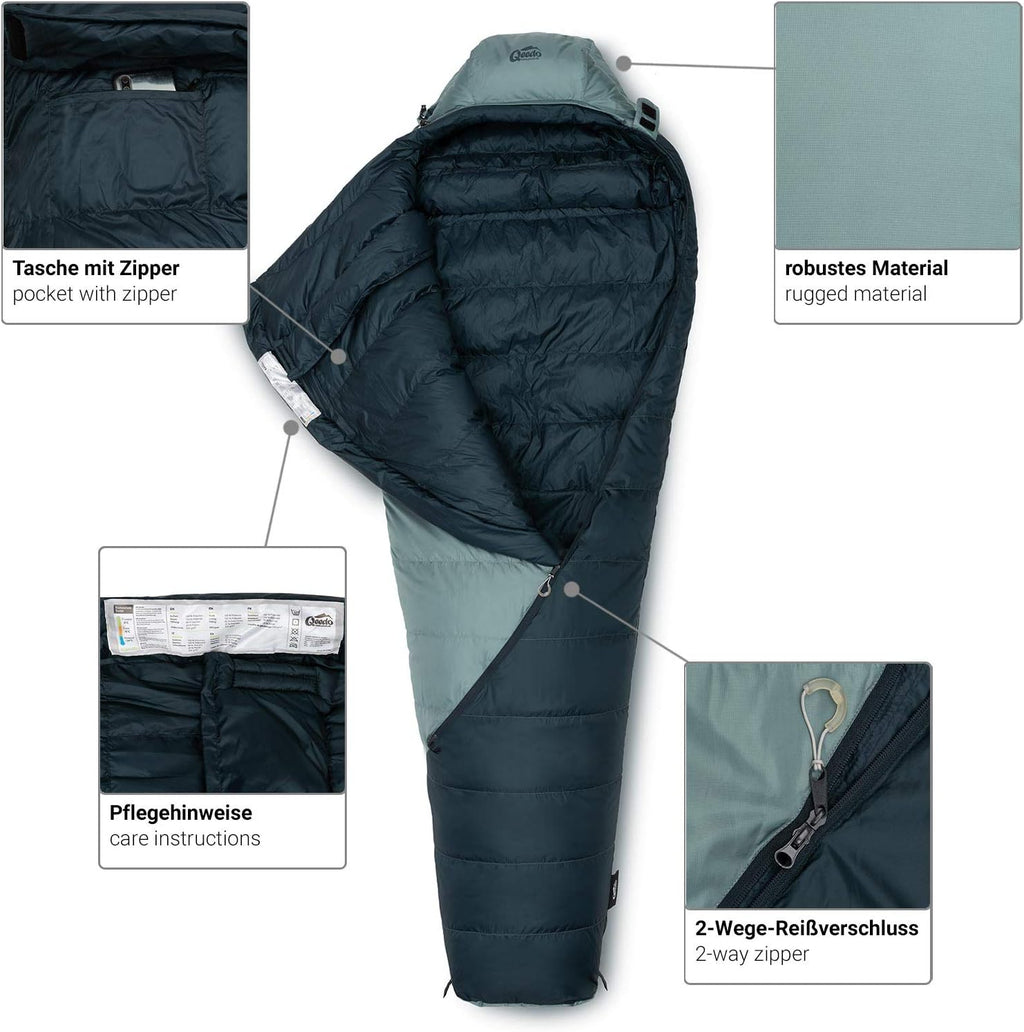 qeedo Takino Donzen Slaapzak, Winterslaapzak (maat M & L) warm, klein & licht