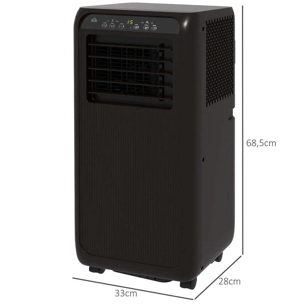 HOMCOM Mobiele Airco 3-in-1 9000 BTU Timer Afstandsbediening