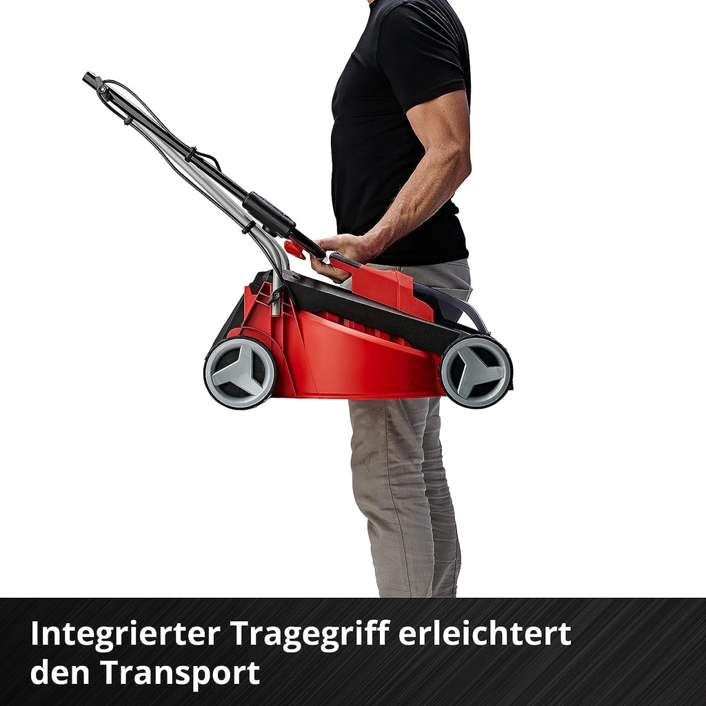 Einhell City Accu grasmaaier GE-CM 18/30 Li Kit Power X-Change (18 V, 30 cm snijbreedte, tot 150 m², borstelloos, 25 l opvangbak, 30-70 mm snijhoogte, incl. 3,0 Ah accu + oplader)