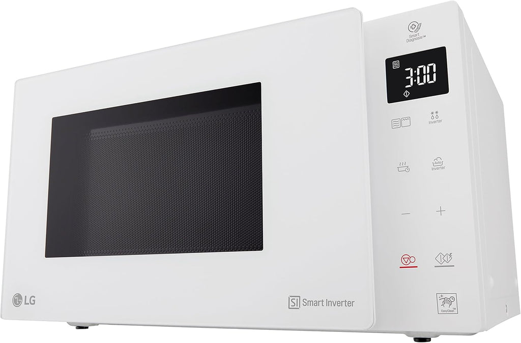 LG MH6535GIS Magnetron met invertertechnologie en kwartsgrill, 25 liter inhoud, 1000 W, automatische programma's, instelbare vermogensniveaus voor optimaal koken en EasyClean-functie, Zwart