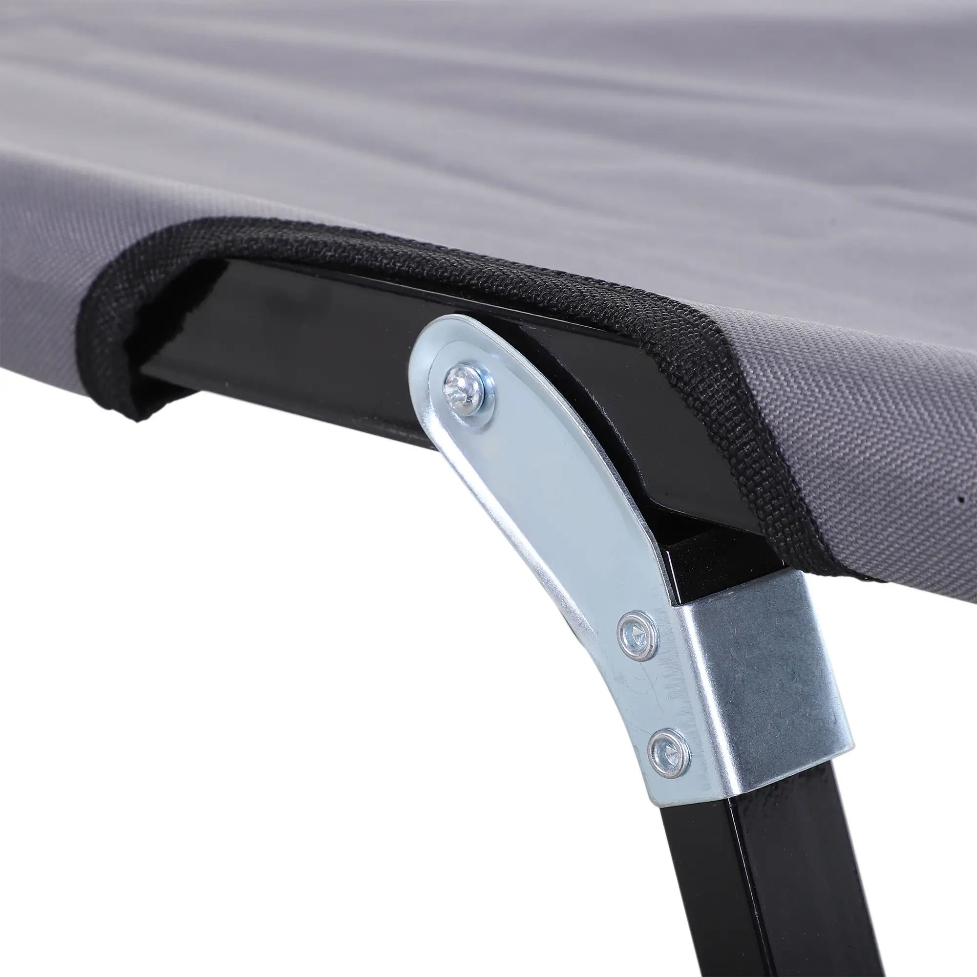 Outsunny Opklapbaar Campingbed voor 2 personen verhoogd opvouwbaar