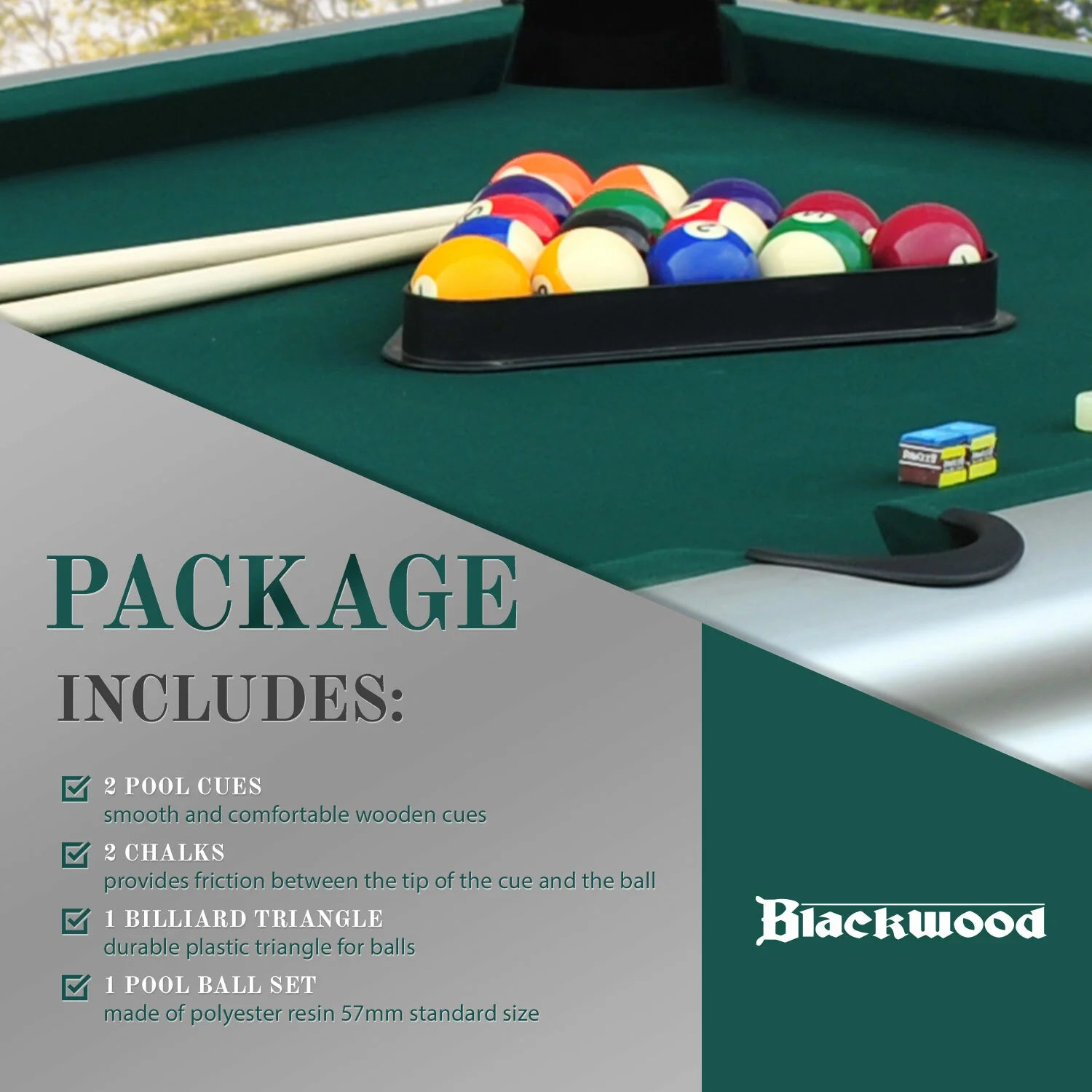Blackwood Biljarttafel, Outdoor 8'