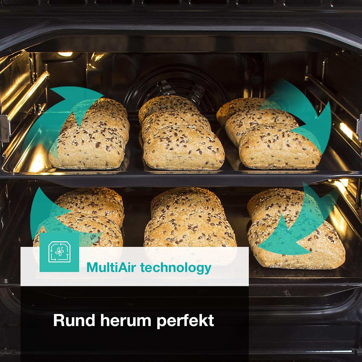Gorenje GEIT5C61SPG vrijstaand fornuis met inductiekookplaat, 50 cm, 70 liter, zilver, PerfectGrill, AirFry, FrozenBake, Pizza Mode 300°C, AquaClean, Made in Europe, RVS