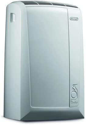 De'Longhi Pinguino PAC EM82, Mobiele airconditioner voor ruimtes tot 80 m, 9.400 BTU, 2,4 kW, 63 dB, Ontvochtigingsfunctie, Energieklasse A, 24-uurs timer, Wit