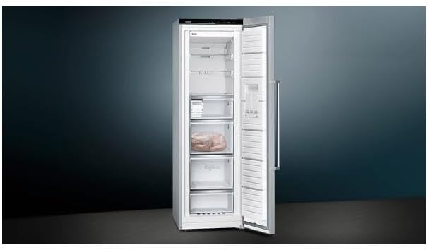 Siemens GS54NAWCV iQ500 vriezer, 176 x 70 cm, 327 L, noFrost nooit meer ontdooien, bigBox ruimte voor grote diepvriesproducten, varioZone flexibele glasplateaus en laden, wit