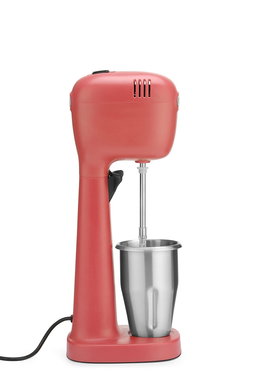 HENDI Melkshake Maker, Incl. 2 mengbekers (roestvrij staal en polycarbonaat) en 4 verwisselbare roerwerken, Drinkmixer, Frappés, Drankmixer, 230V/400W, 170x196x(H)490mm, Karamel