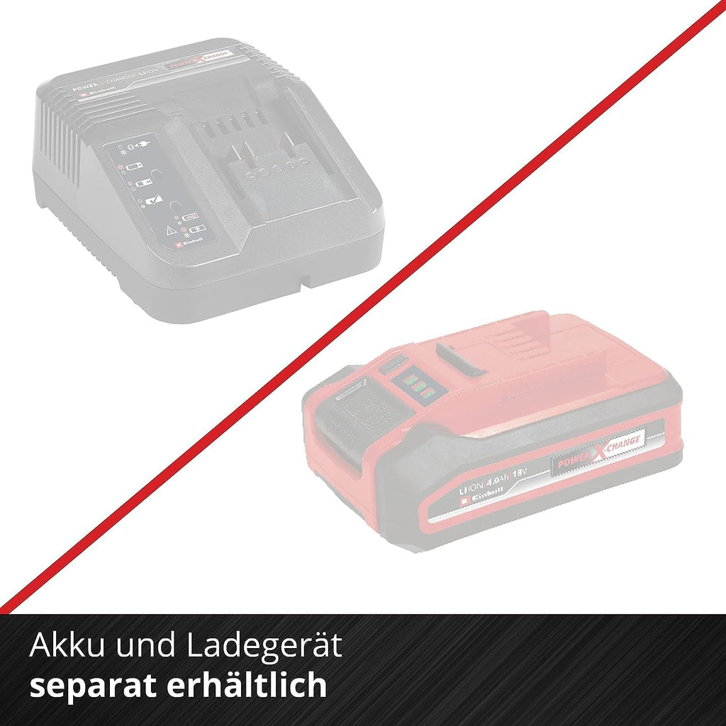 Einhell City Accu grasmaaier GE-CM 18/30 Li Kit Power X-Change (18 V, 30 cm snijbreedte, tot 150 m², borstelloos, 25 l opvangbak, 30-70 mm snijhoogte, incl. 3,0 Ah accu + oplader)