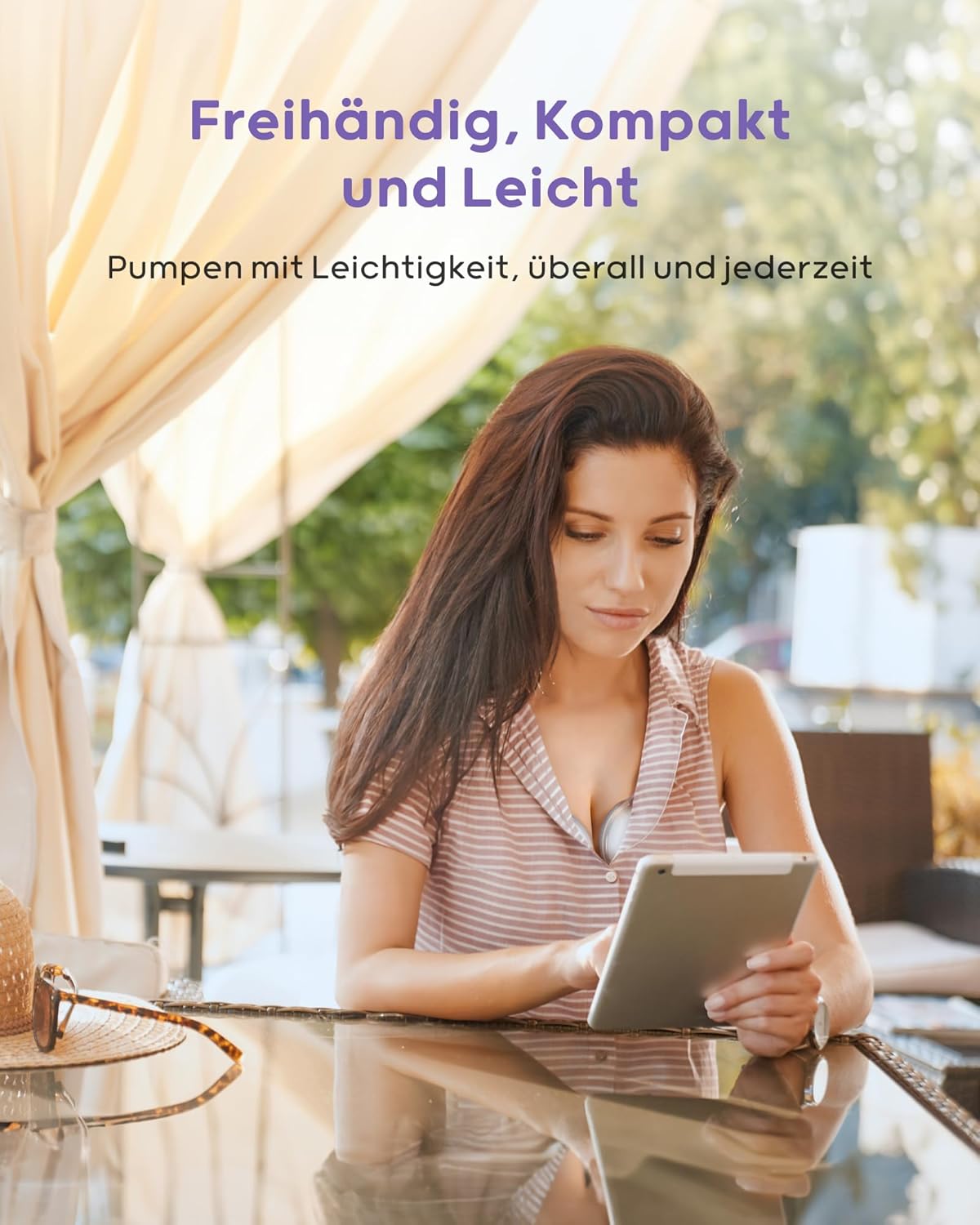 Nuliie Elektrische Borstkolf Draagbare S32, Handsfree Elektrische Borstkolf 4 Modi 9 Niveaus met 18/21/24 mm comfortabele flens, discreet, met reserveonderdelen inbegrepen (2 stuks, wit)