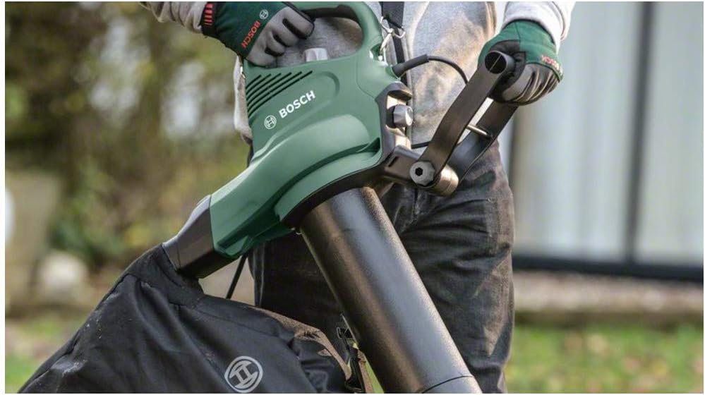 Bosch elektrische bladzuiger/-blazer UniversalGardenTidy 3000 (3000 W, opvangzak 50 l, traploze toerentalregeling, voor het blazen, zuigen en versnipperen van bladeren, in kartonnen verpakking)