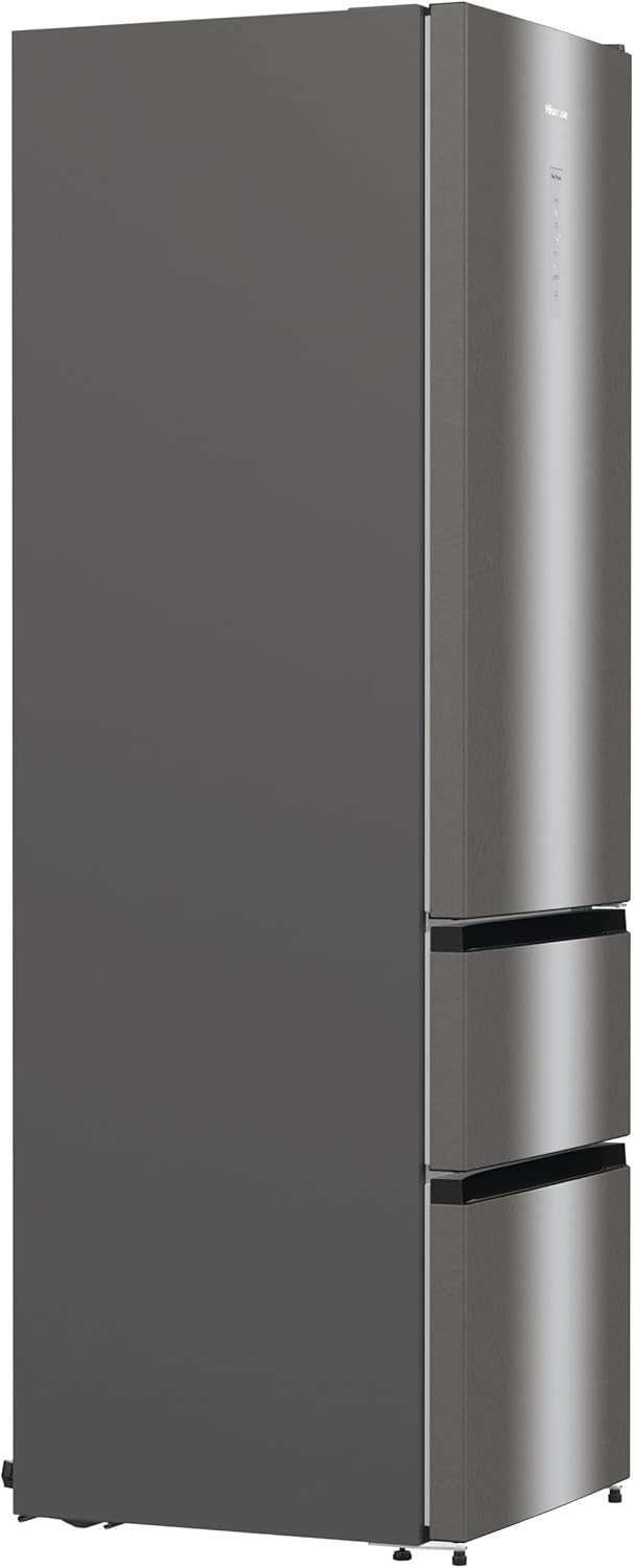 Hisense RB327N4AD2 koel-vriescombinatie/ NoFrostPlus/ Multiflow 360°/ HolidayMode/ FreshZone/ 182,4 cm/ koelgedeelte 171 l/ vriesgedeelte 85 l/ 41 dB/ 287 kWh/ jaar/ roestvrijstalen look