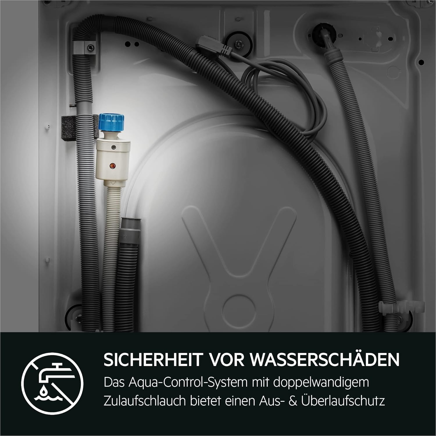 AEG L6FBA51480 Wasmachine / 8,0 kg / Stil / ProSense (automatische beladingsherkenning) / Bijvulfunctie / Kinderbeveiliging / Zachte trommel / Waterstop / 1400 tpm