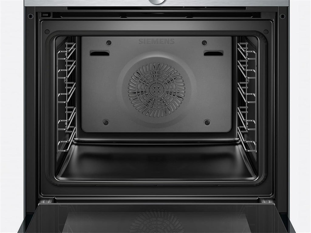Siemens HB572ABS3, iQ300, Einbau-Backofen 60 x 60 cm, Air Fry, activeClean Pyrolyse Selbstreinung, LED-Touchbedienung, 3D Heißluft, Schnellaufheizung, cookControl10 Automatikprogramme, Edelstahl