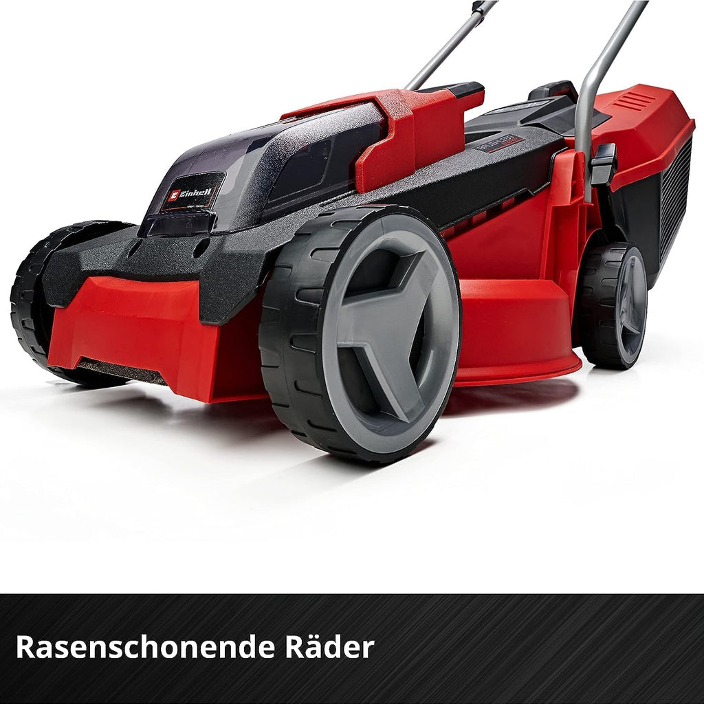 Einhell City Accu grasmaaier GE-CM 18/30 Li Kit Power X-Change (18 V, 30 cm snijbreedte, tot 150 m², borstelloos, 25 l opvangbak, 30-70 mm snijhoogte, incl. 3,0 Ah accu + oplader)