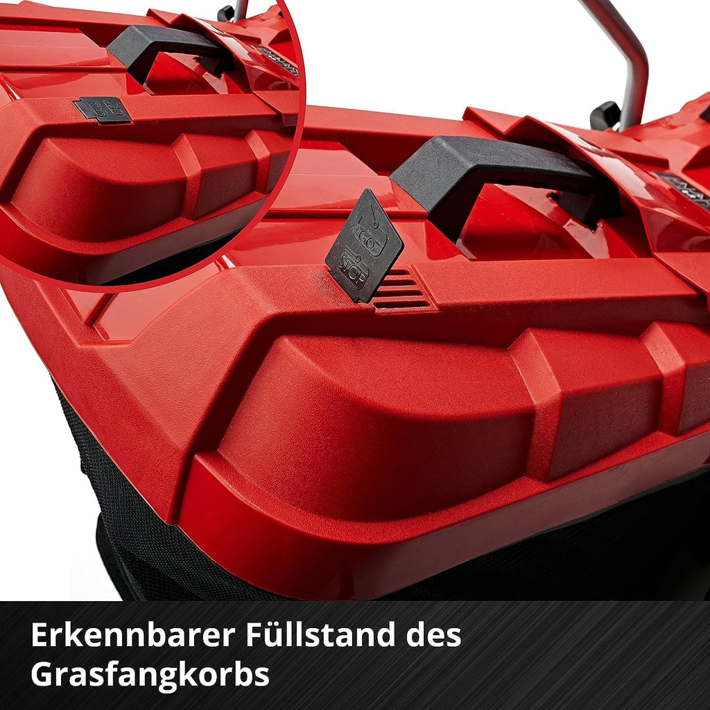 Einhell Accu-grasmaaier GE-CM 18/33 Li Kit Power X-Change (18 V, 33 cm maaibreedte, tot 200 m², borstelloos, 30L opvangzak, 25-65 mm maaihoogte, incl. 4,0 Ah accu + oplader)