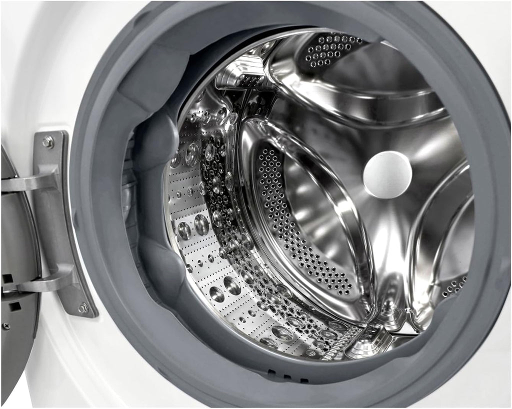 LG F4WV7080, Klasse A, Voorlader Wasmachine 8 kg, 1400 tpm, AI Direct Drive, Wi-Fi, Dieptereiniging met Stoom, Grote Capaciteit, TRIPLE A, Veiligheidsglas Buitendeur, 62 x 60 x 85 cm ꟷ Wit