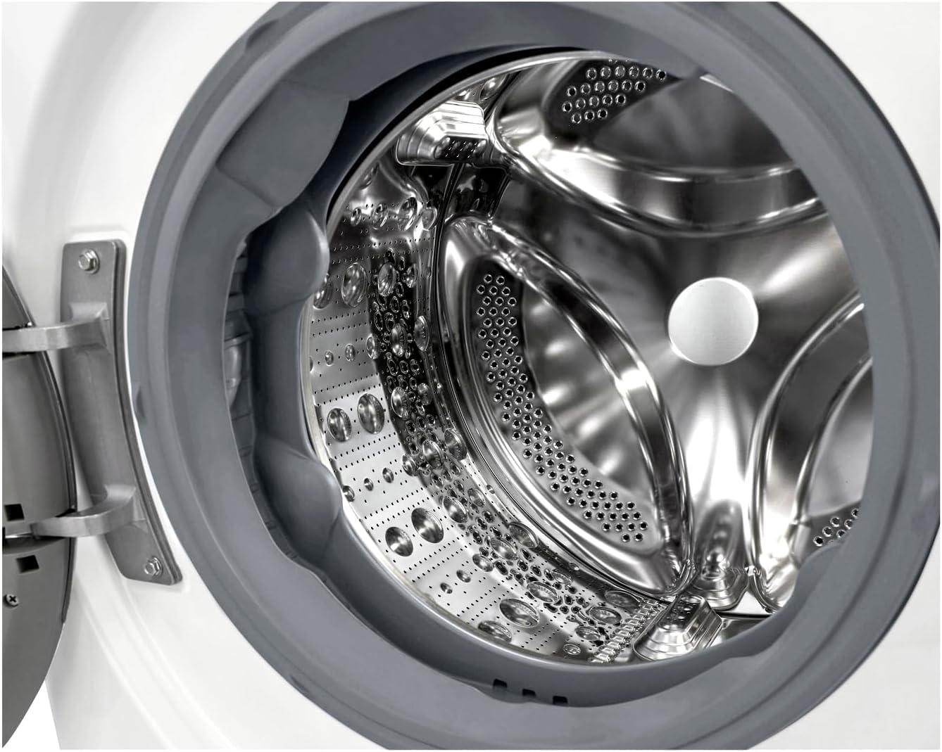 LG F4WV7080, Klasse A, Voorlader Wasmachine 8 kg, 1400 tpm, AI Direct Drive, Wi-Fi, Dieptereiniging met Stoom, Grote Capaciteit, TRIPLE A, Veiligheidsglas Buitendeur, 62 x 60 x 85 cm ꟷ Wit