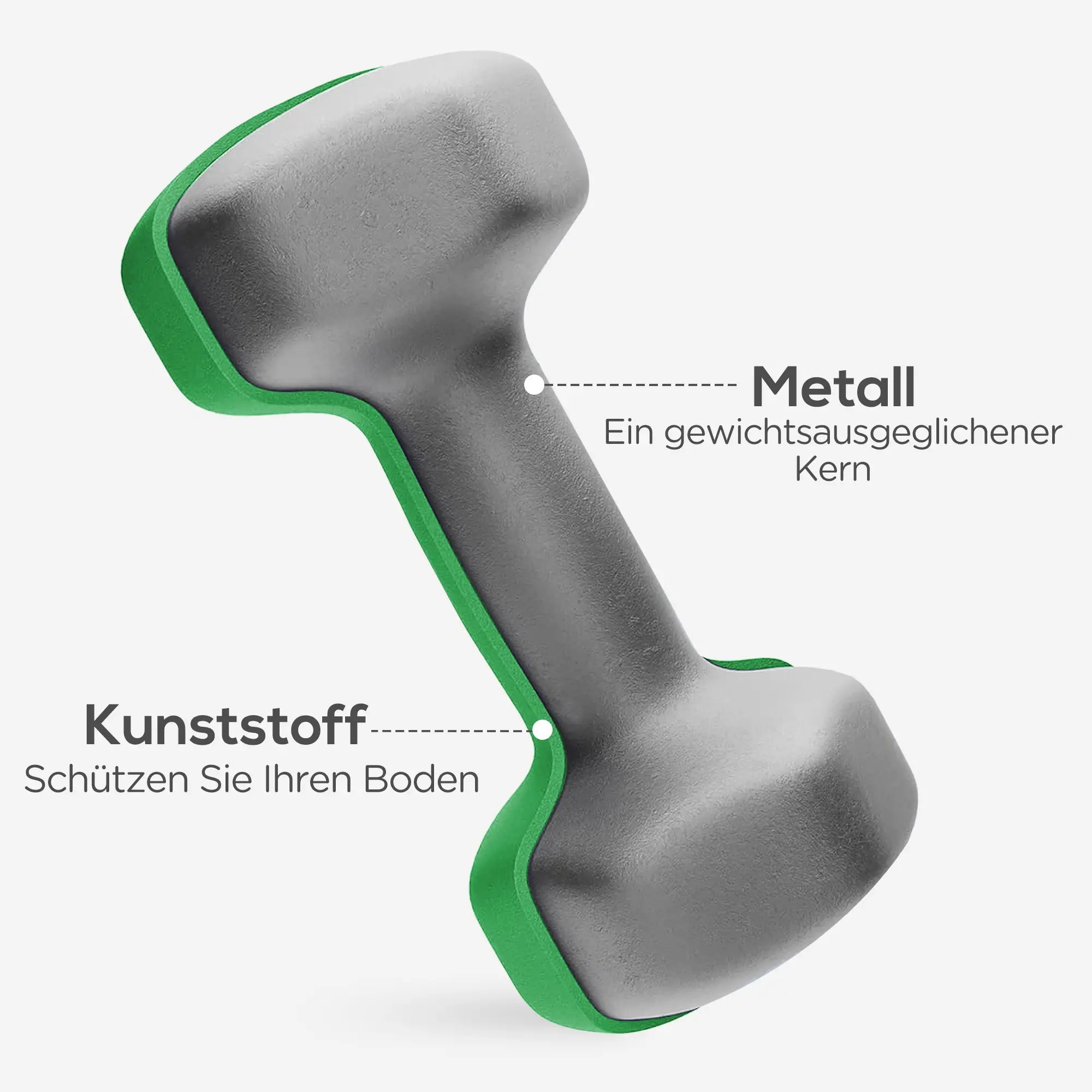 SPORTNOW Halterset 6-delig met halterrek – 1 kg tot 5 kg