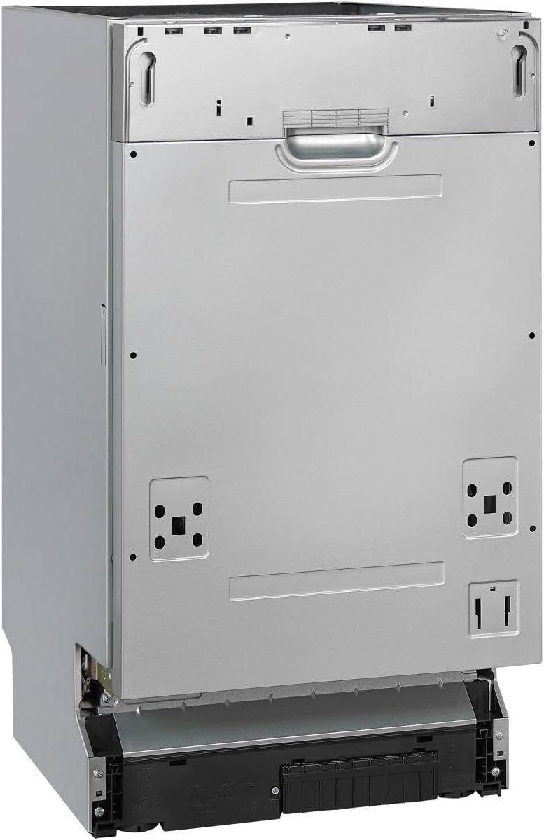 Exquisit Vaatwasser, 45 cm breedte, gedeeltelijk geïntegreerd, 9 couverts, 9 liter, startuitstel, ECO-modus, vaatwasser 45 cm, EGSP51009-EB-030E inox