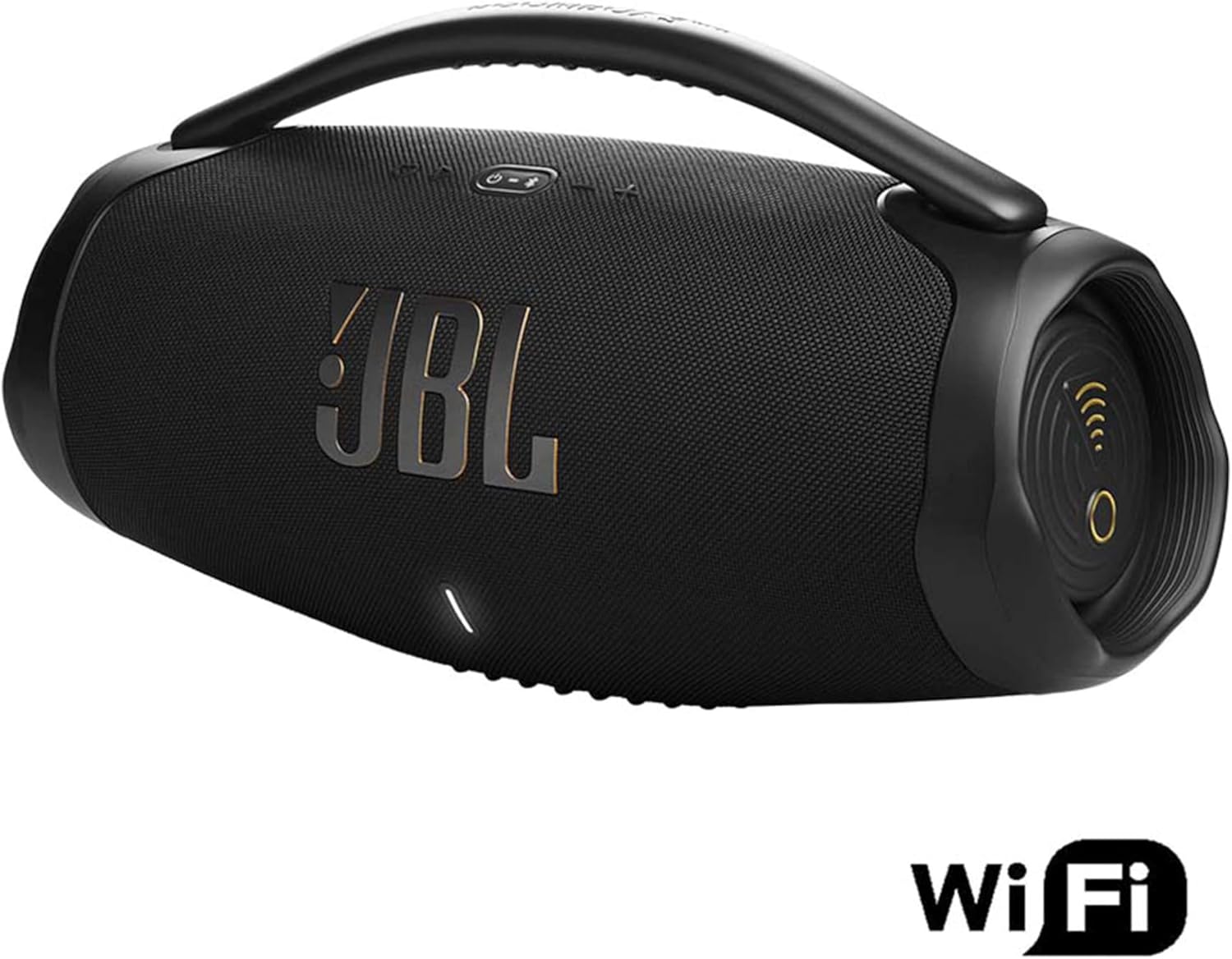 JBL Boombox 3 Wifi – Draadloze speaker met Bluetooth en wifi – Compatibel met de JBL One app – 24 uur afspeeltijd – Water- en stofdicht – Geïntegreerde powerbank – Zwart