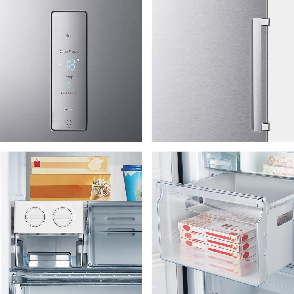 Hisense FV191N4AW2 Vriezer/ TotalNoFrost/ SuperFreeze/ Deuralarm/ Multiflow 360°/ BigBox/ 143,4 cm/ Vriesgedeelte 147 l/ 41 dB/ 205 kWh/Wit