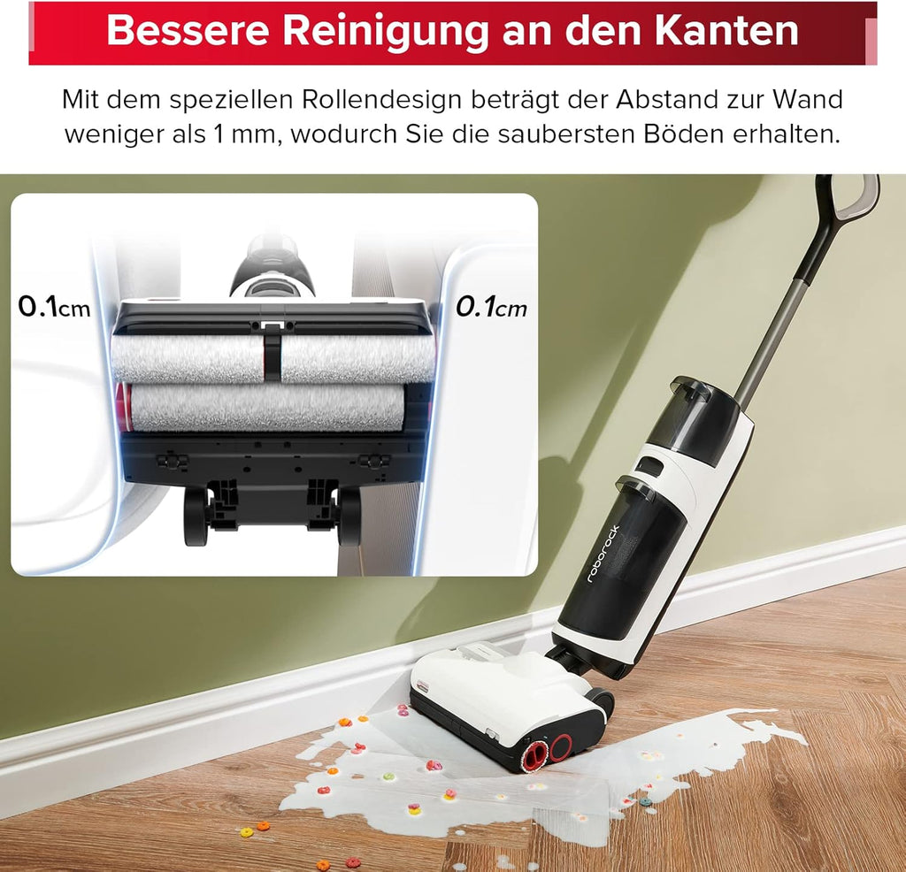 roborock Dyad Pro Nat- en Droogzuiger Draadloze Stofzuiger 17000pa Automatische Droging & Zelfreinigend Dweilzuiger met APP-bediening, Dubbele Watertanks voor Harde Vloeren