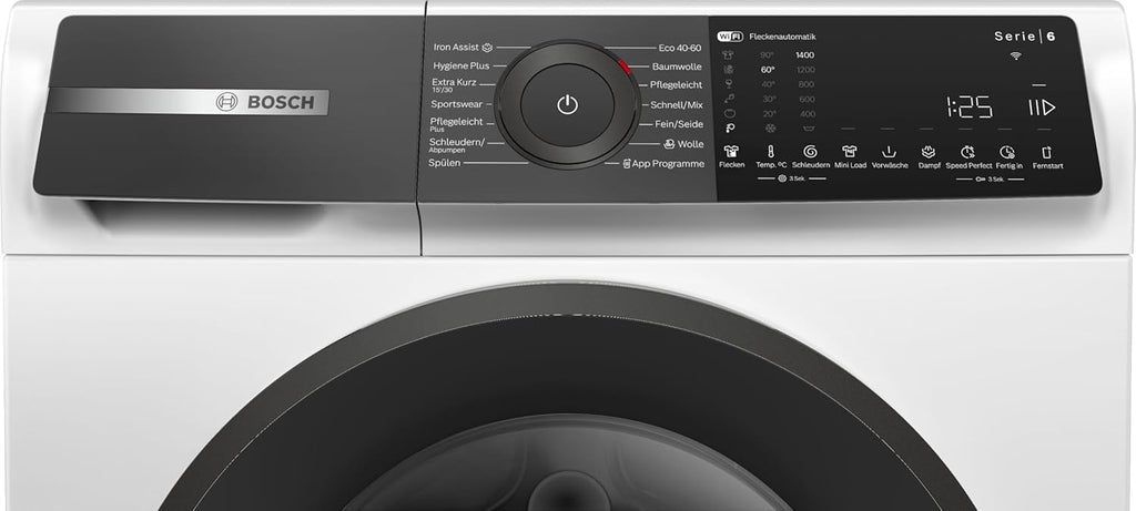 BOSCH WAN28127 Wasmachine Serie 4, voorlader met 8kg inhoud, 1400 tpm, Iron Assist, Active Water Plus, EcoSilence Drive, Speed Perfect, Wit, 60cm