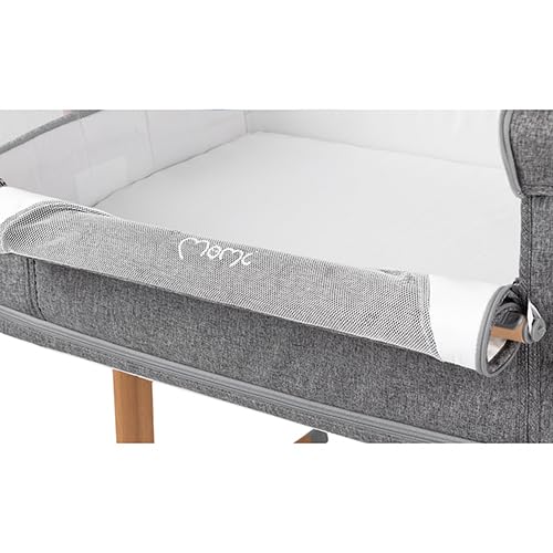 Momi SMART Bed 4-in-1 Bijzetbedden tot 15 kg, Bijzetbed voor baby's met matras, Hoogteverstelbaar