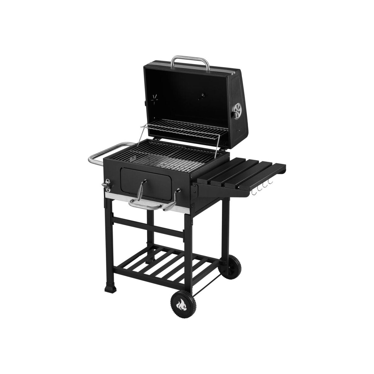 GRILLMEISTER Houtskool Comfort Grill »Kansas«, B 106,5 x H 103 x D 71 cm - B-keus, zo goed als nieuw