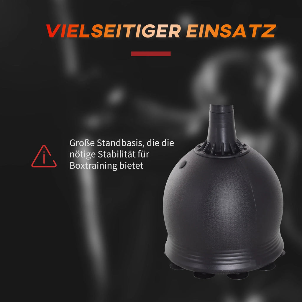HOMCOM Staande bokszak vrijstaand met zuignappen en reflexsysteem