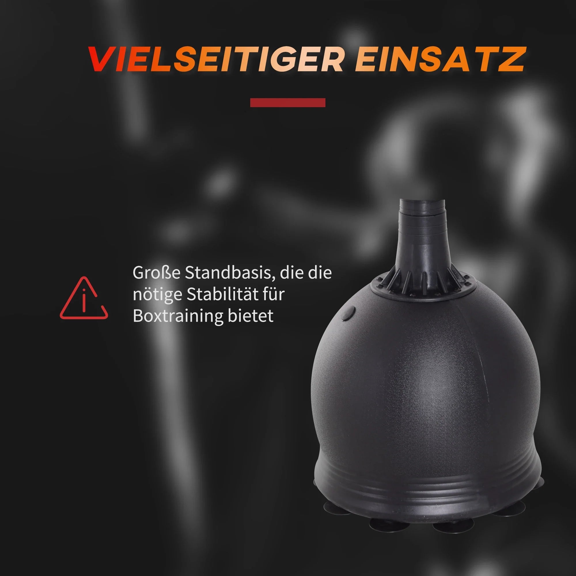 HOMCOM Staande bokszak vrijstaand met zuignappen en reflexsysteem