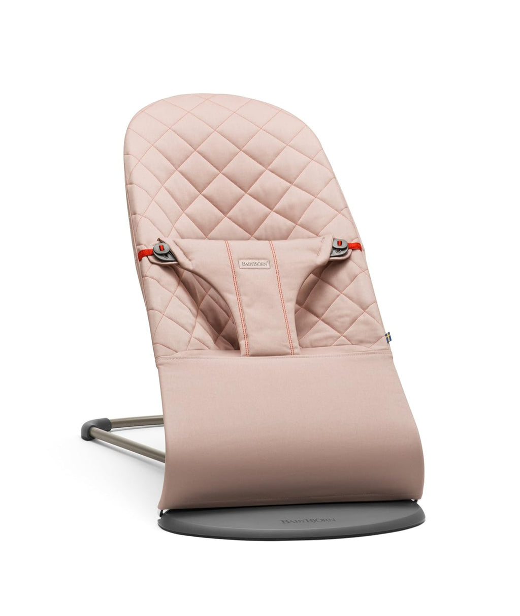 BabyBjörn Babywippe Bliss, geweven, blossom-quilting, zandgrijs