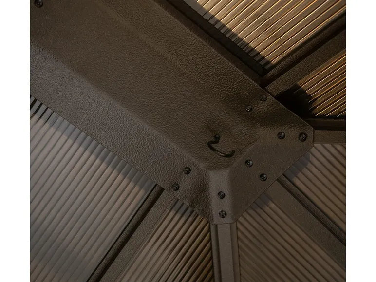 SOJAG Canada Paviljoen "Castel", van aluminium, incl. zonnedoek en insectenhor, brons
