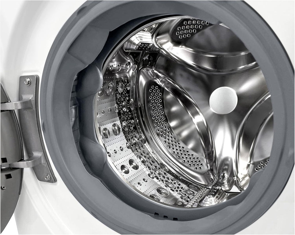 LG F4WV7080, Klasse A, Voorlader Wasmachine 8 kg, 1400 tpm, AI Direct Drive, Wi-Fi, Dieptereiniging met Stoom, Grote Capaciteit, TRIPLE A, Veiligheidsglas Buitendeur, 62 x 60 x 85 cm ꟷ Wit
