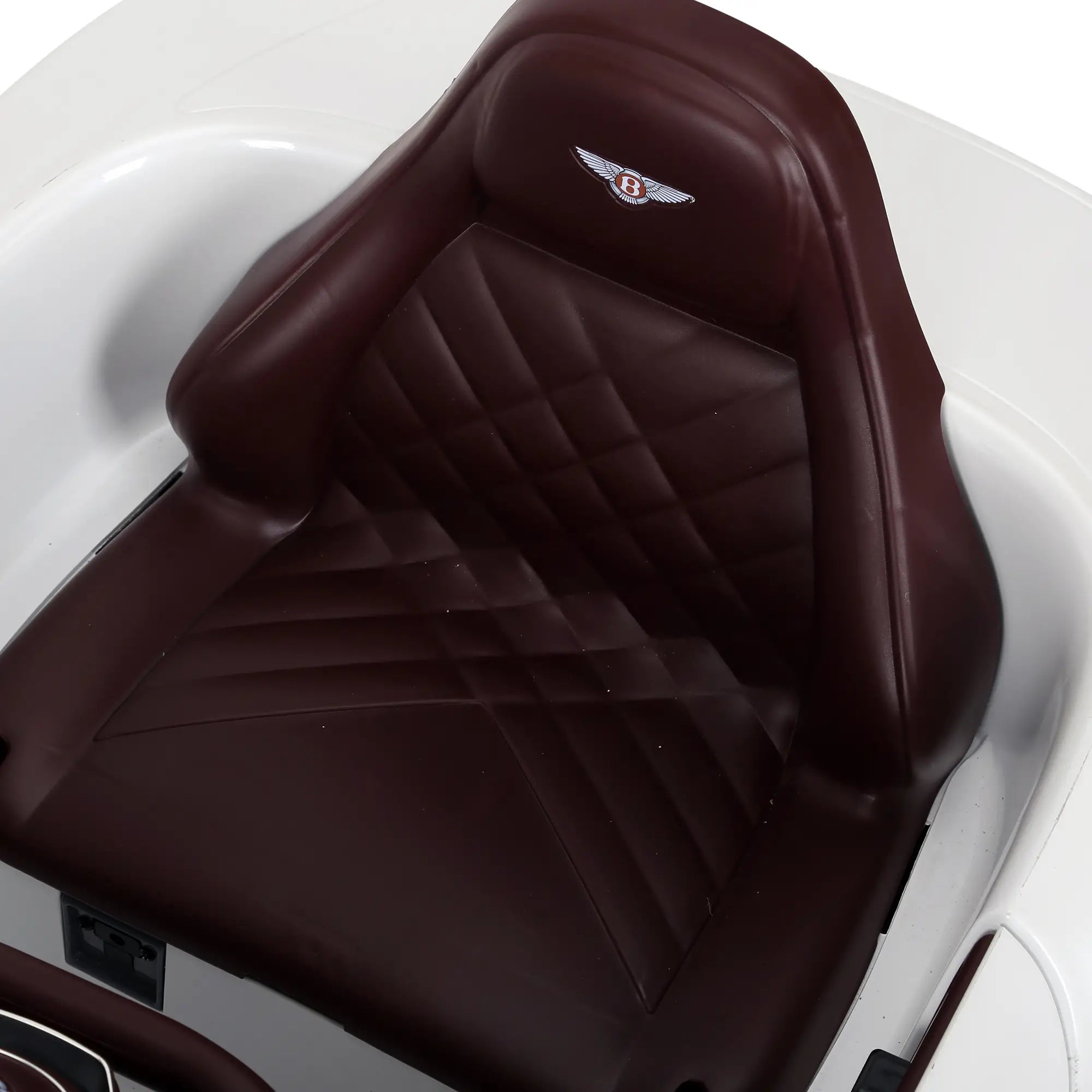 HOMCOM Kinder elektrische auto Bentley GT gelicentieerd met afstandsbediening Wit