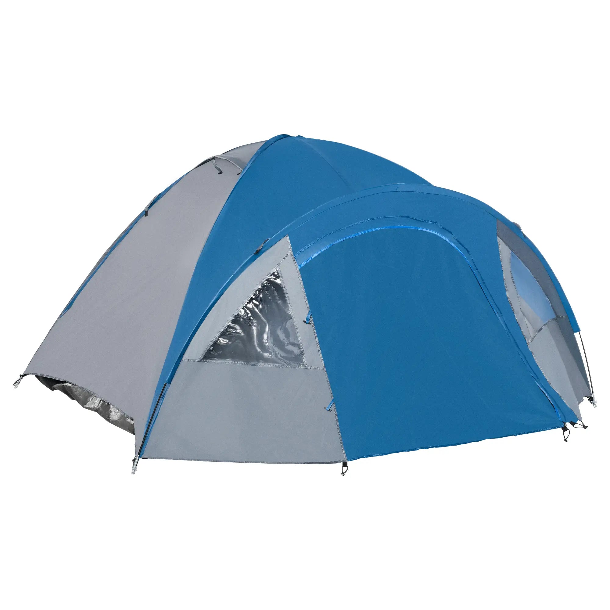 Outsunny Kampeertent 4-persoons 4-seizoenen met voortent outdoor