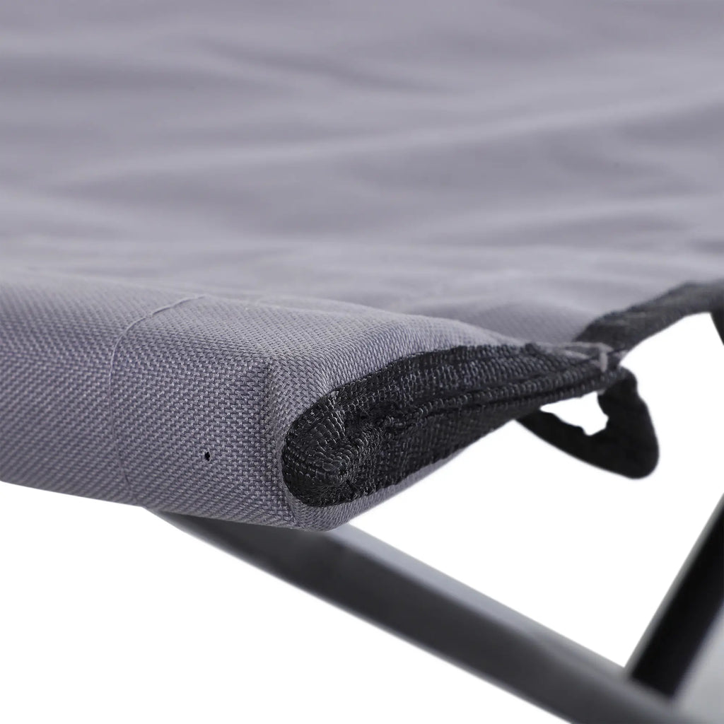 Outsunny Opklapbaar Campingbed voor 2 personen verhoogd opvouwbaar