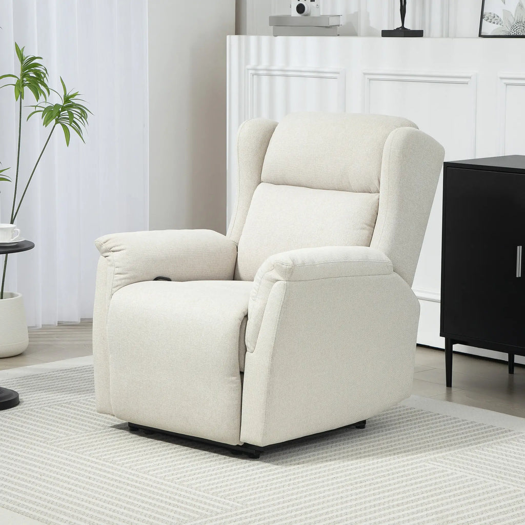 HOMCOM Relaxfauteuil Ligstoel 160° verstelbaar Pocketvering Beige