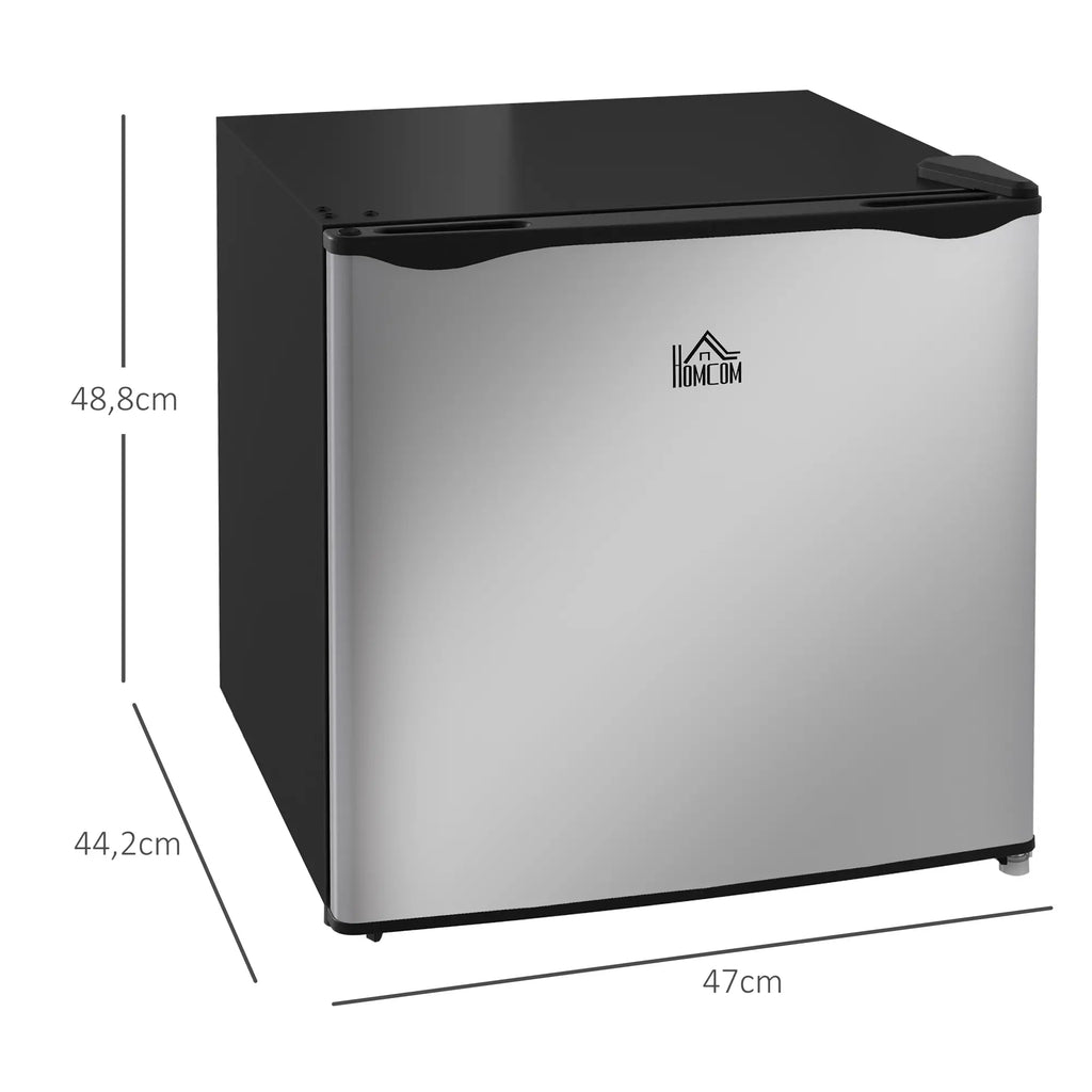 HOMCOM Mini-vriezer 35 l zilver - compact & efficiënt