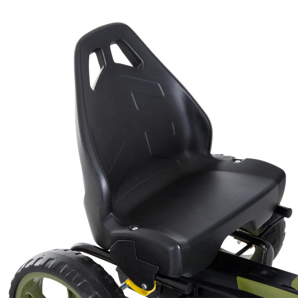 HOMCOM Kinder Go-kart Trapauto Legerdesign Handrem Verstelbaar