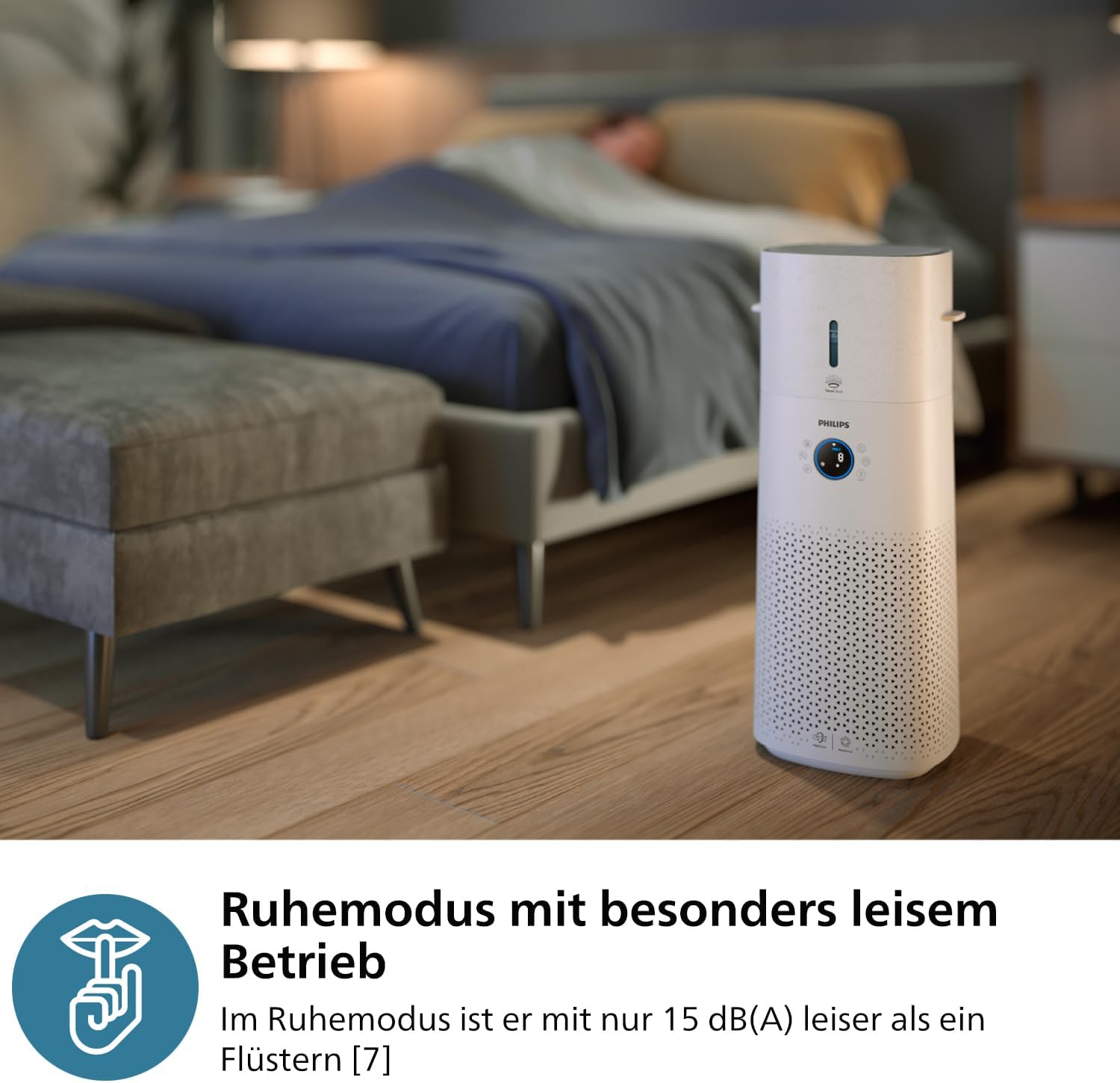 Philips Air Performer 2-in-1: Luchtzuiveraar en Ventilator - Reinigt 70 m², Verwijdert 99,97% van allergenen en verontreinigende stoffen. HEPA-filter, Slimme sensoren, Alexa, App. (AMF765/10)