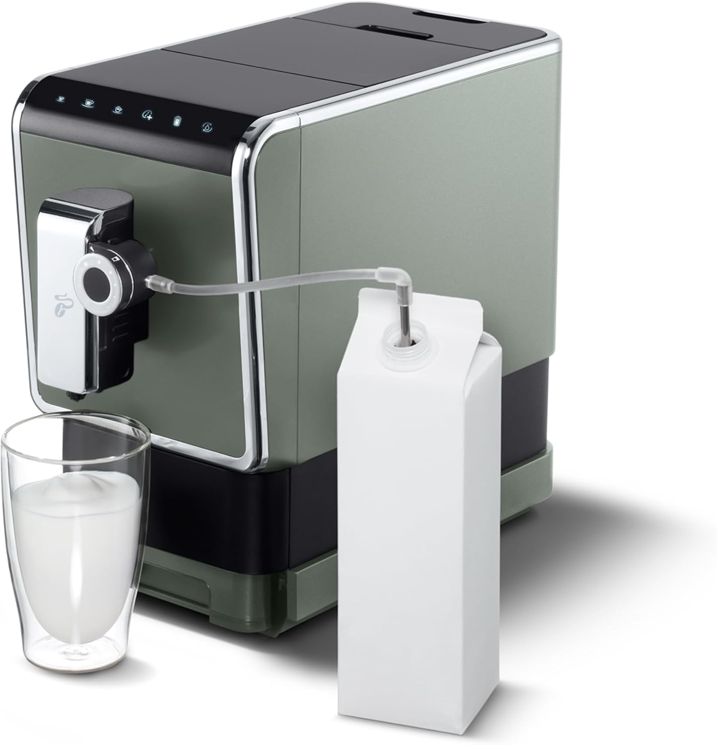 Tchibo volautomatisch koffiezetapparaat Esperto Pro met One Touch-functie voor Caffè Crema, espresso en melkspecialiteiten, antraciet